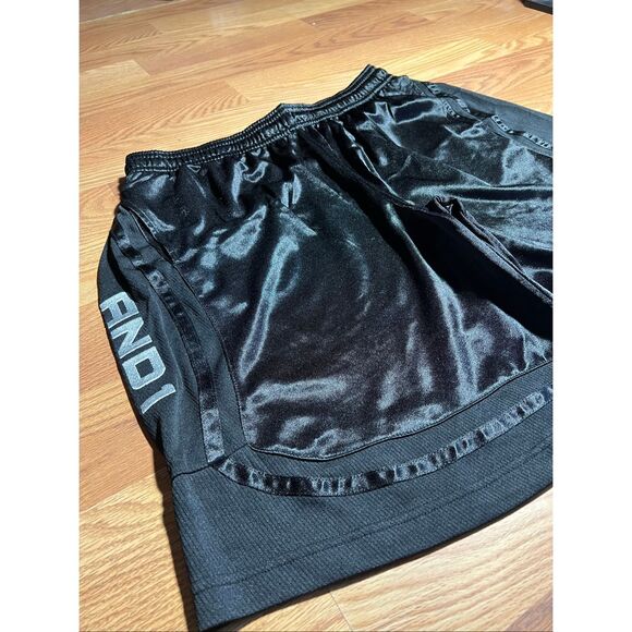 Vintage Y2K AND1 Silky Razzle Dazzle Baggy Basketball Shorts - Picture 2 of 7